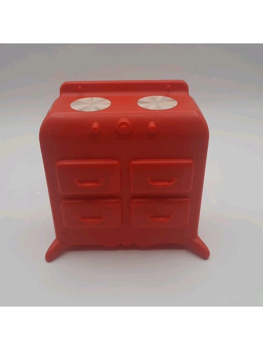 Vintage Meritus Industries Doll house Plastic Stove Fashion Doll Furniture 1990